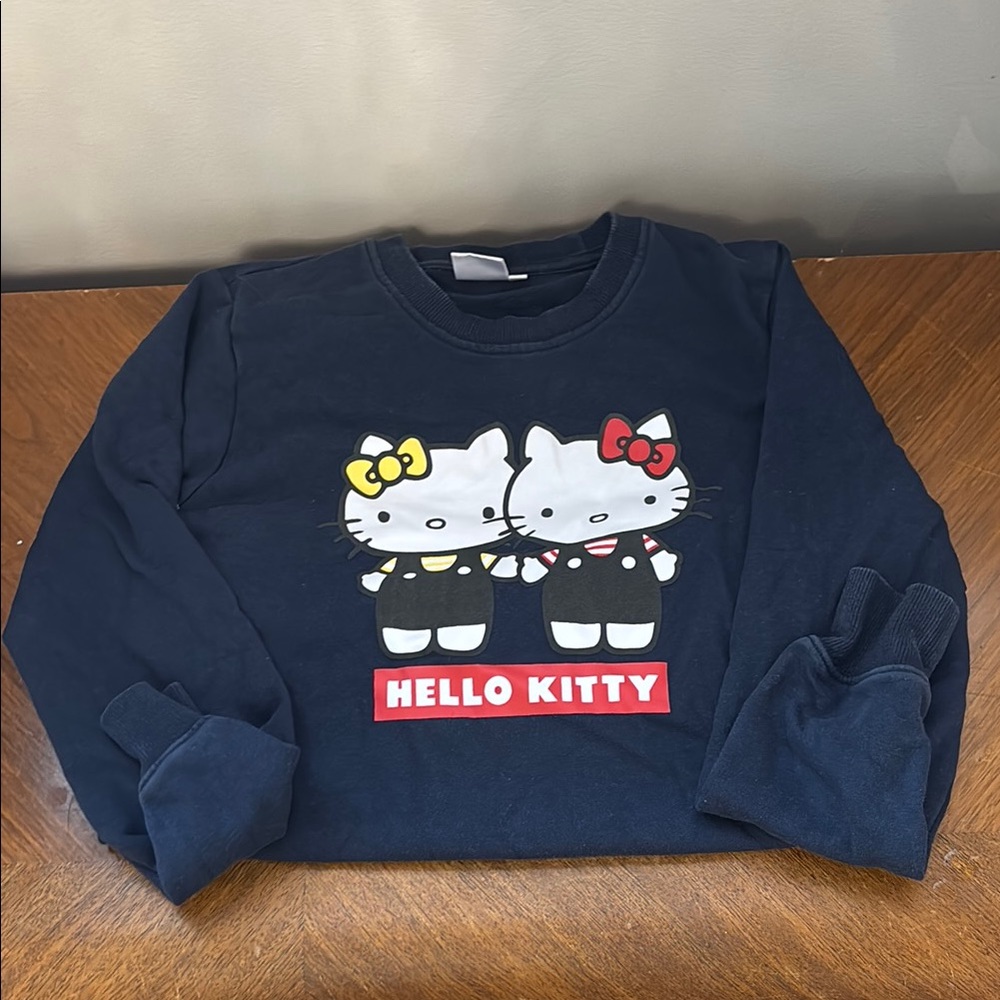 Hello Kitty Blue and Red Long Sleeve Tee
